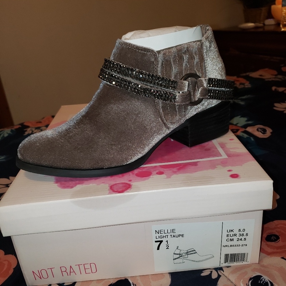 Nellie light Taupe ankle shoes